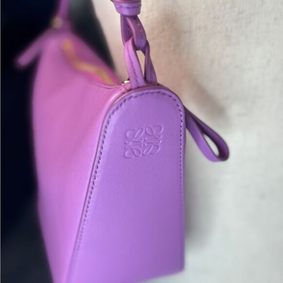 Loewe Hammock Mini Leather Hobo / Shoulder / Crossbody Bag in Rockrose NWT - Picture 8 of 10